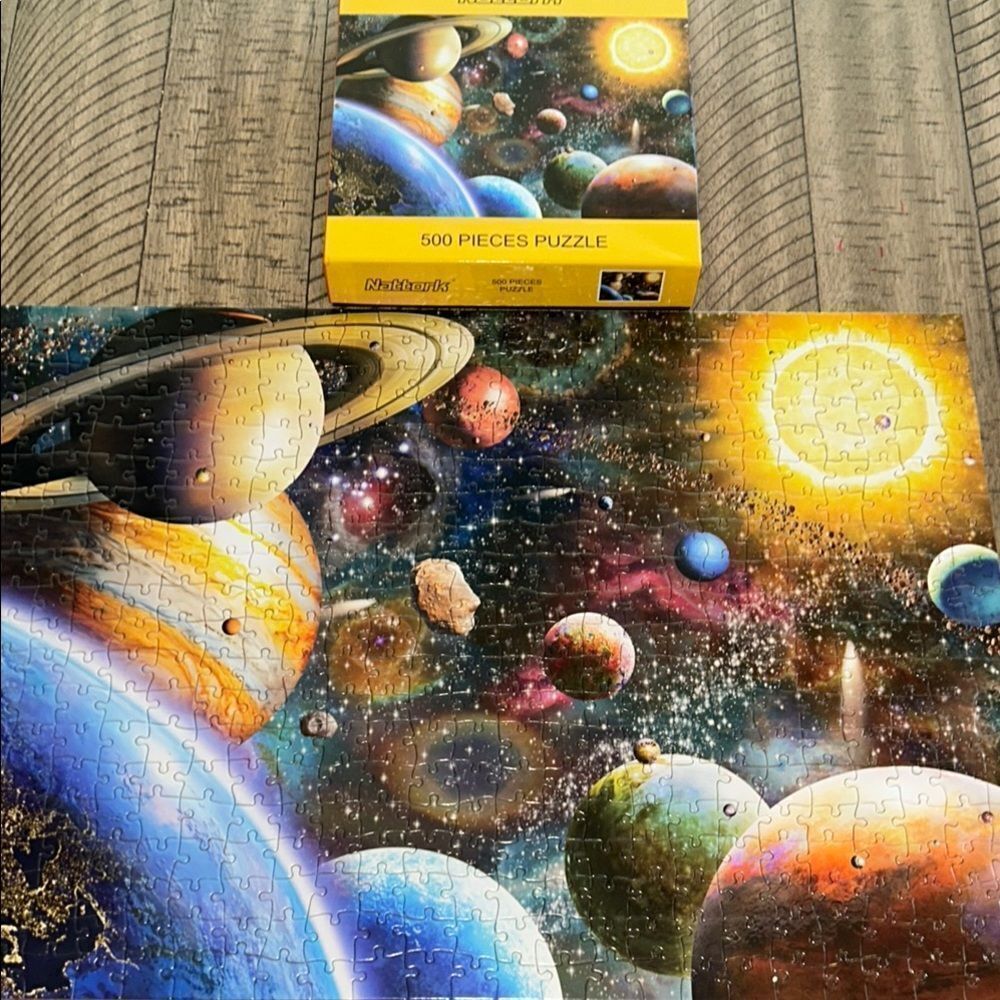 Vibrant Solar System Puzzle 🧩 🌎 🌞 & Poster